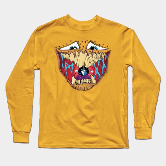 The Mad Chatter Long Sleeve T-Shirt by Kriztix Art